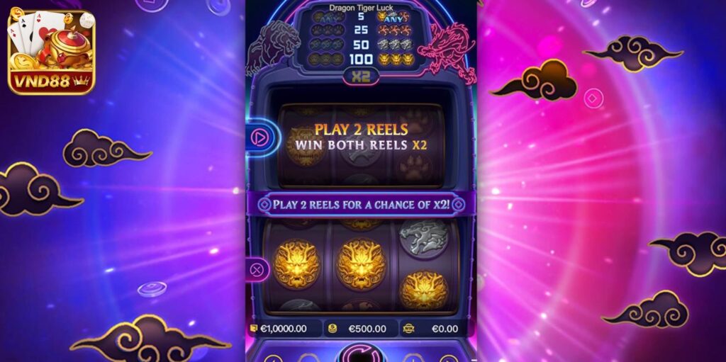 Đồ hoạ Dragon Tiger Luck sống động